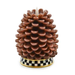 MacKenzie-Childs Pinecone Tall Flameless Candle| The Fall Shop|Candles & Fragrances