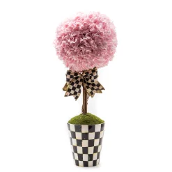 MacKenzie-Childs Pink Topiary Large Drop In| Greenery & Florals