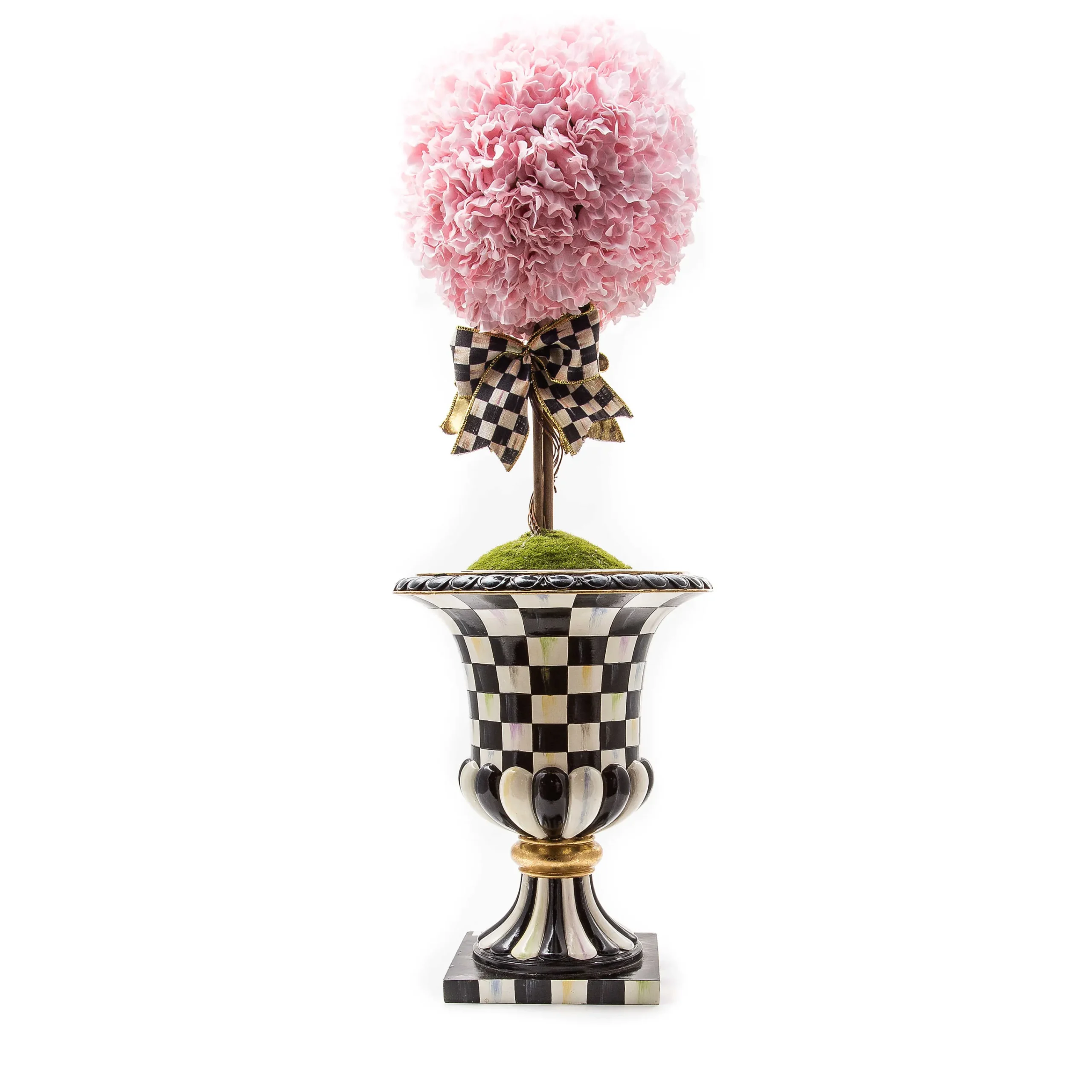 MacKenzie-Childs Pink Topiary Large Drop In| Greenery & Florals