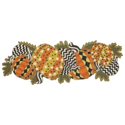 MacKenzie-Childs Polka Pumpkin Beaded Table Runner| Pumpkins|The Halloween Shop