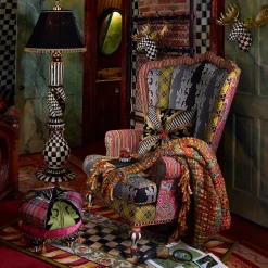 MacKenzie-Childs Portobello Road Footstool| Living Room