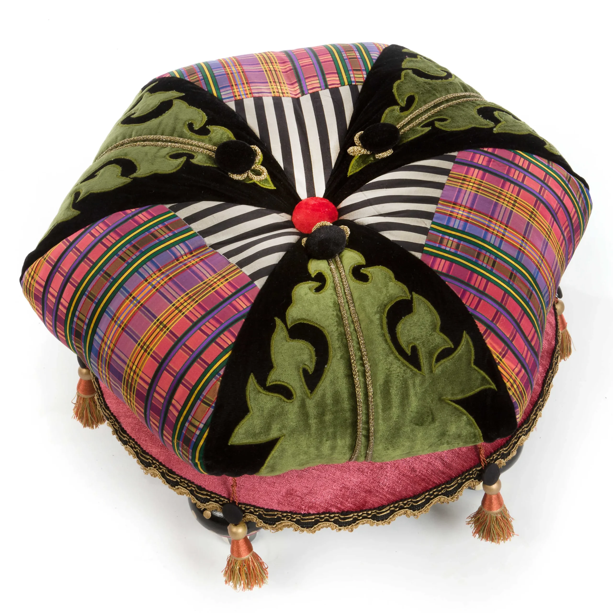 MacKenzie-Childs Portobello Road Footstool| Living Room