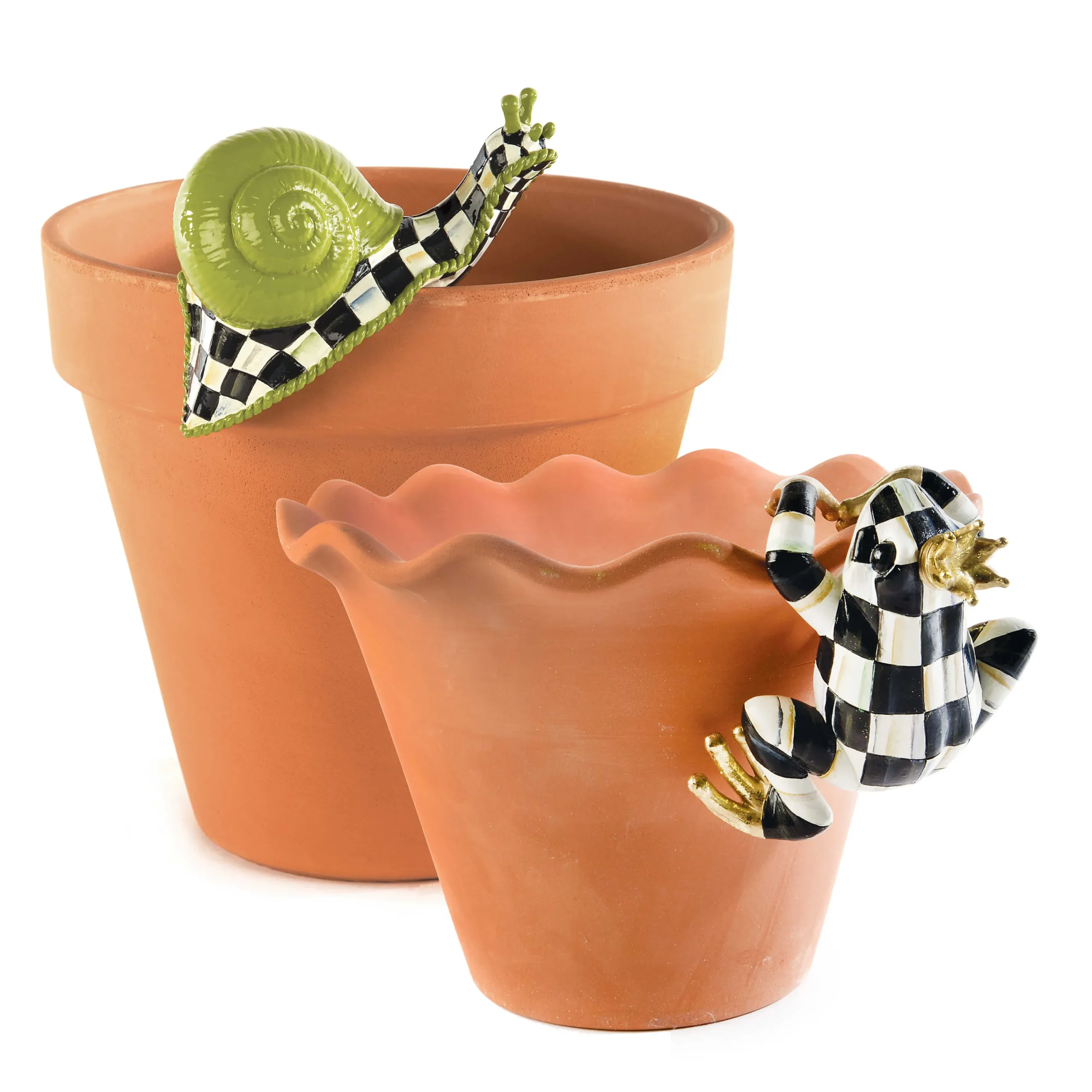 MacKenzie-Childs Pot Croaker Pot Climber| Spring|Outdoor