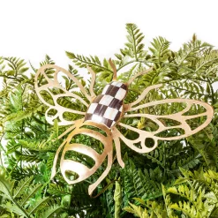 MacKenzie-Childs Potted Large Fern With Bee| Spring|Greenery & Florals