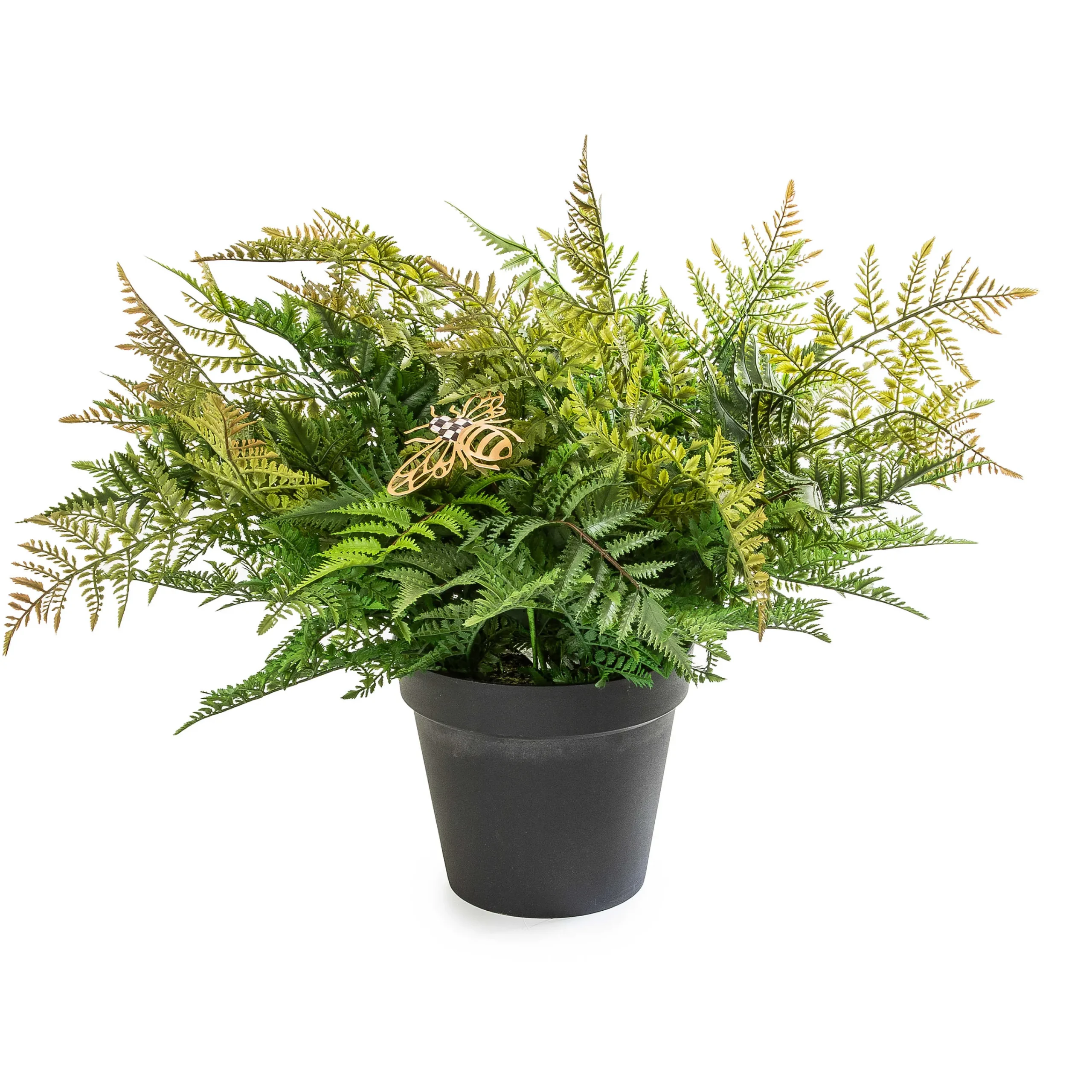 MacKenzie-Childs Potted Medium Fern With Bee| Spring|Greenery & Florals