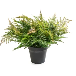 MacKenzie-Childs Potted Medium Fern With Bee| Spring|Greenery & Florals