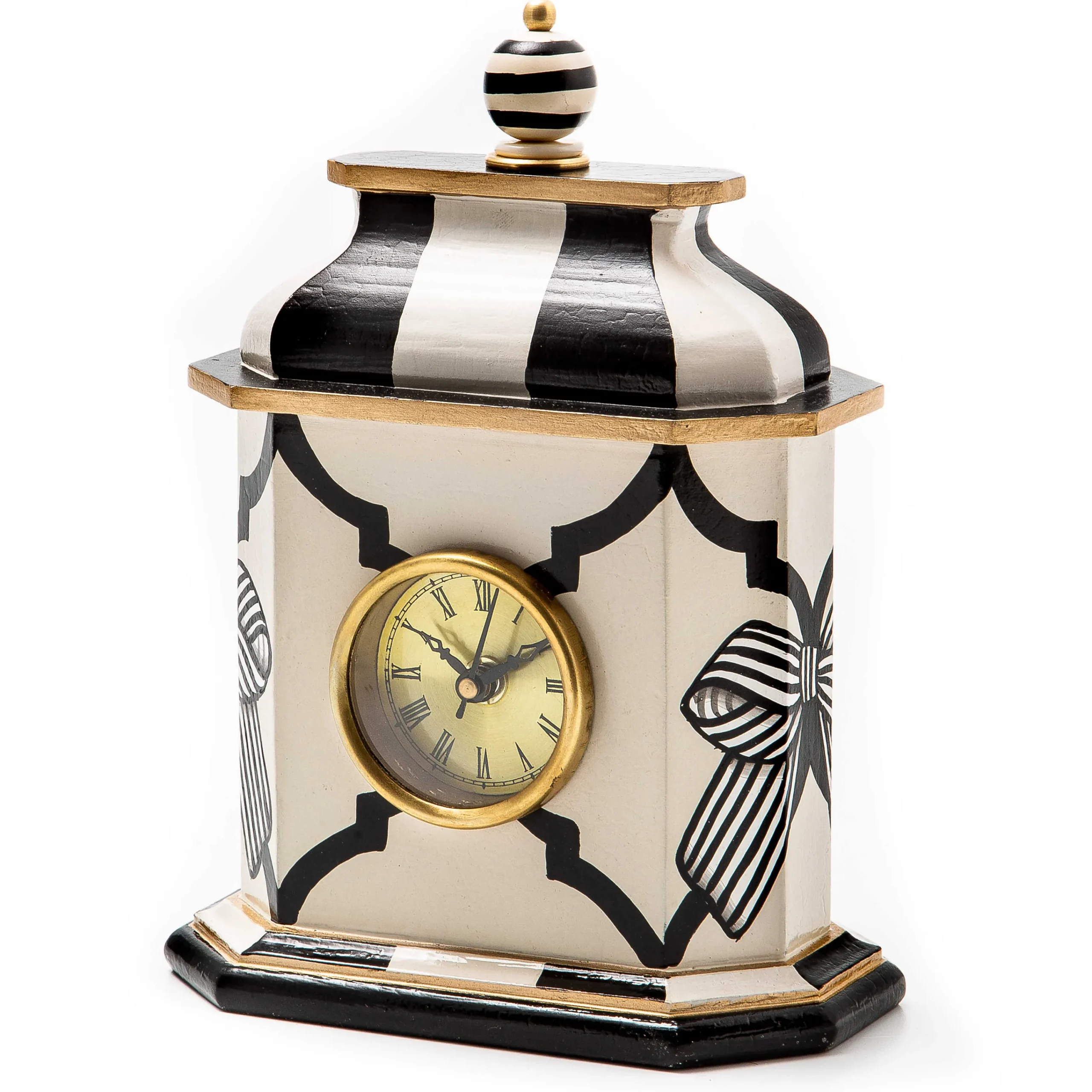 MacKenzie-Childs Pretty as a Bow Desk Clock| Room Accents