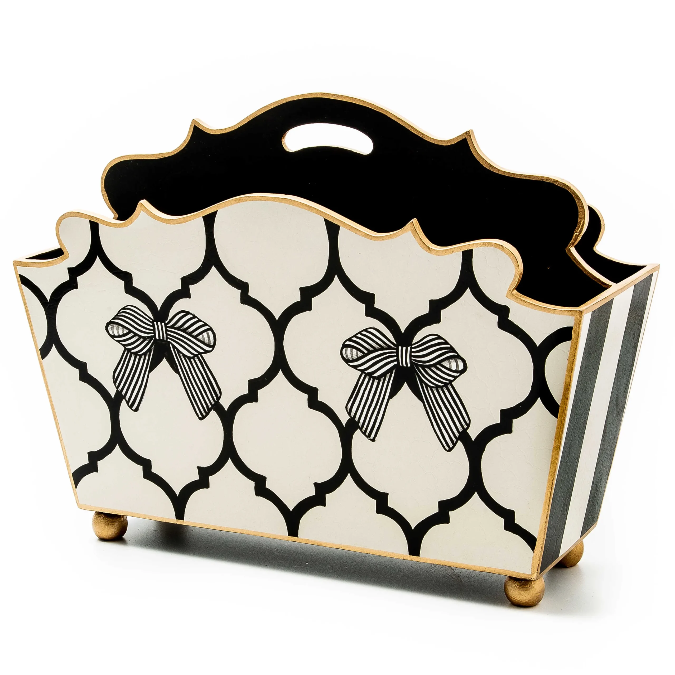 MacKenzie-Childs Pretty as a Bow Magazine Holder| Room Accents