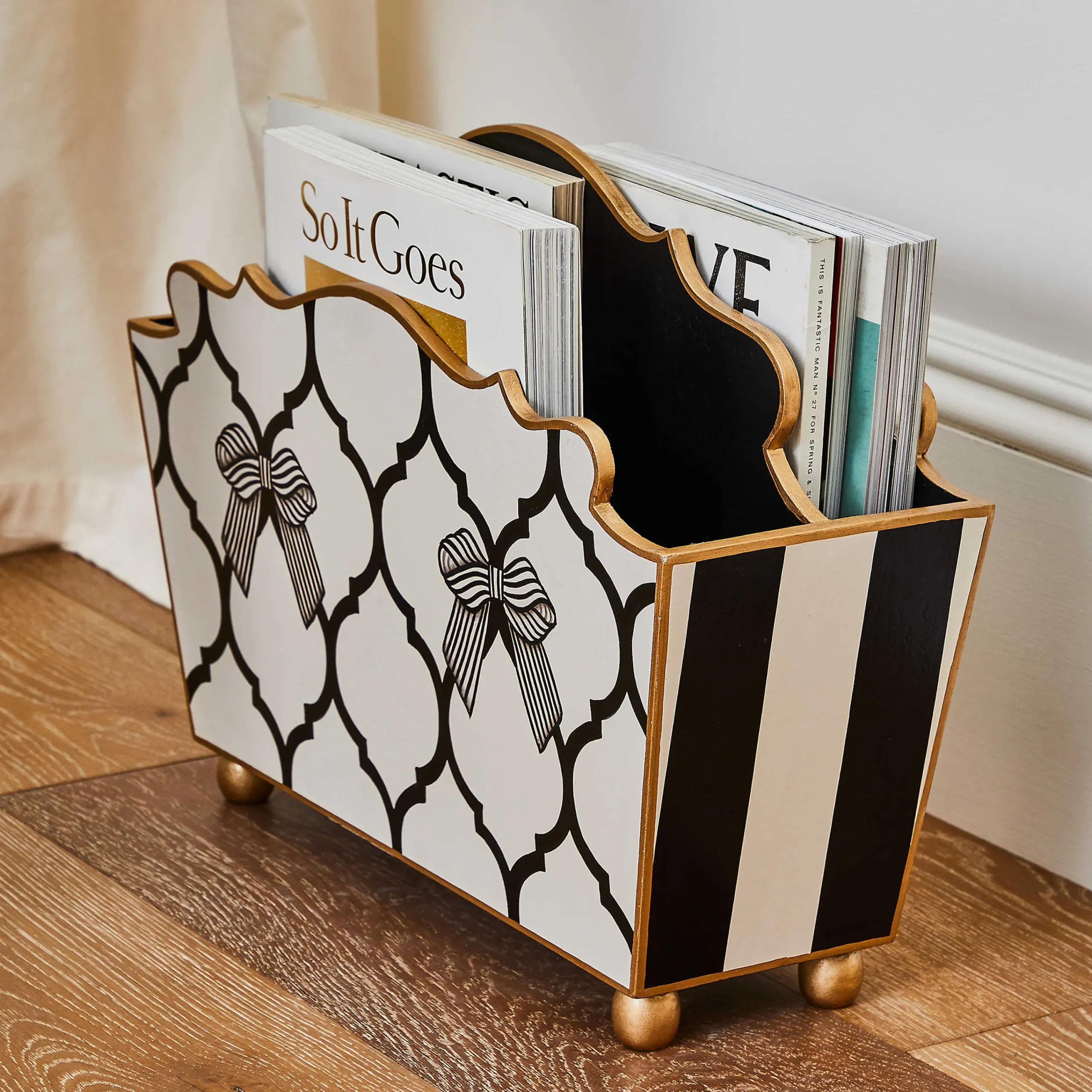 MacKenzie-Childs Pretty as a Bow Magazine Holder| Room Accents