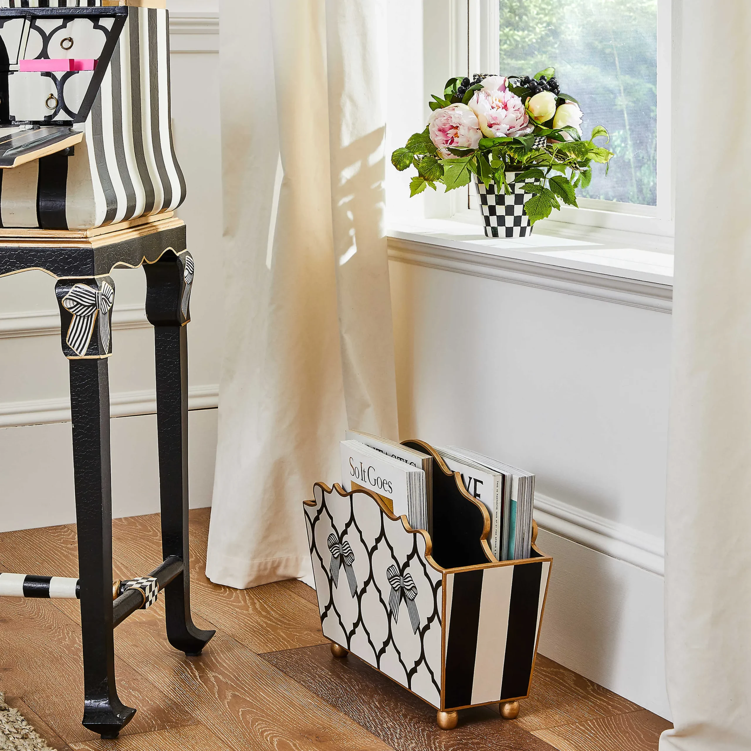 MacKenzie-Childs Pretty as a Bow Magazine Holder| Room Accents