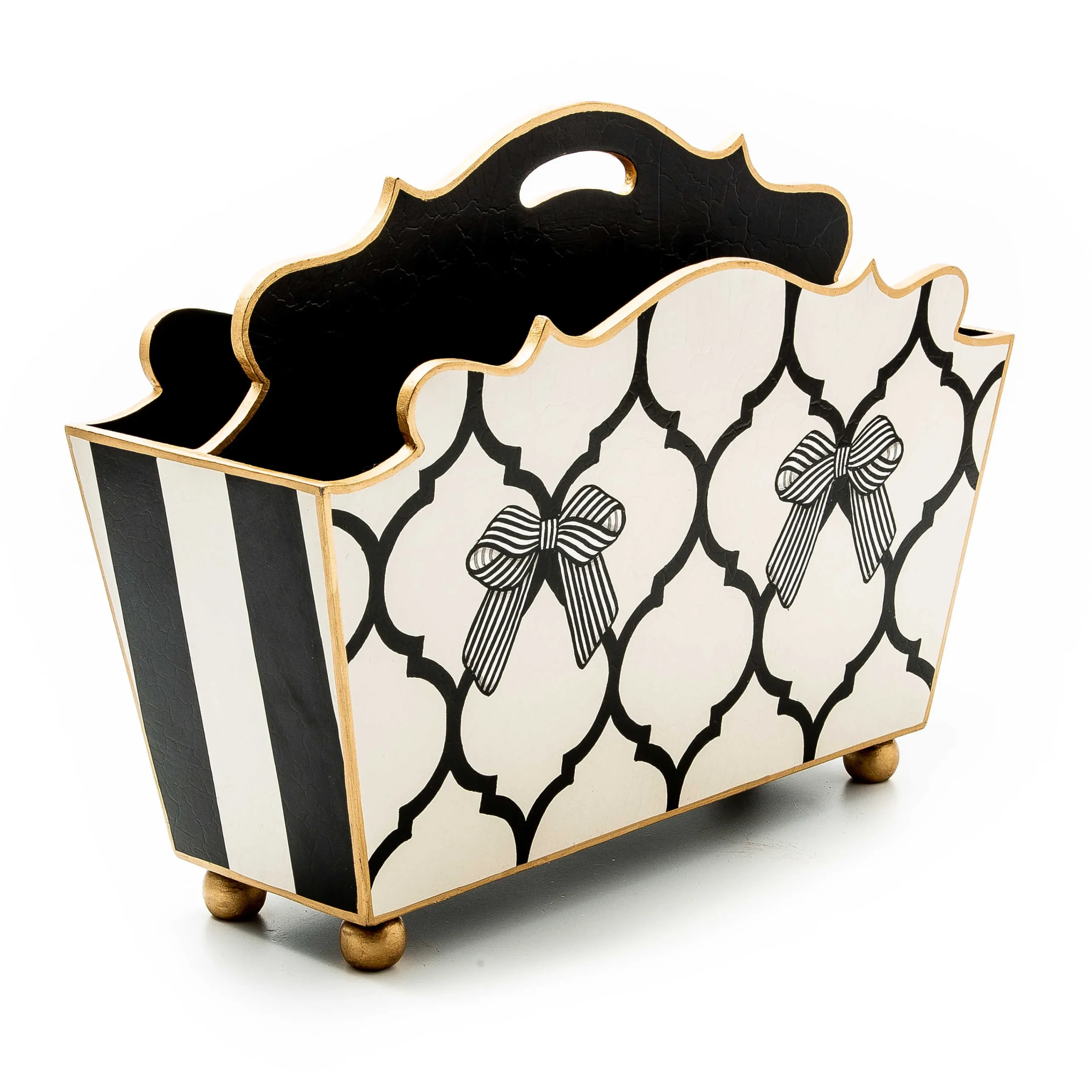 MacKenzie-Childs Pretty as a Bow Magazine Holder| Room Accents