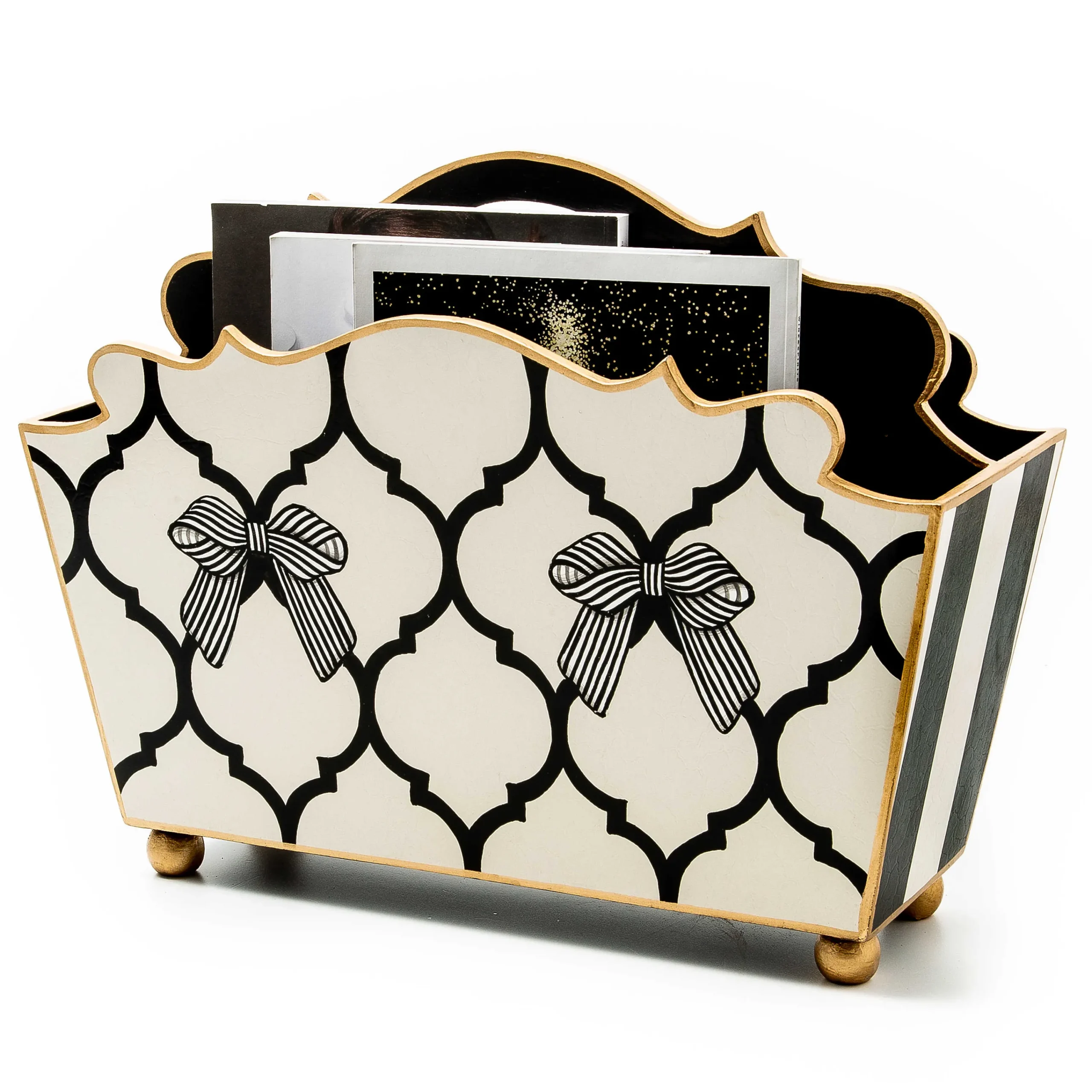 MacKenzie-Childs Pretty as a Bow Magazine Holder| Room Accents