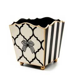 MacKenzie-Childs Pretty as a Bow Waste Bin| Bath & Bath Accessories|Room Accents