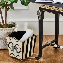 MacKenzie-Childs Pretty as a Bow Waste Bin| Bath & Bath Accessories|Room Accents