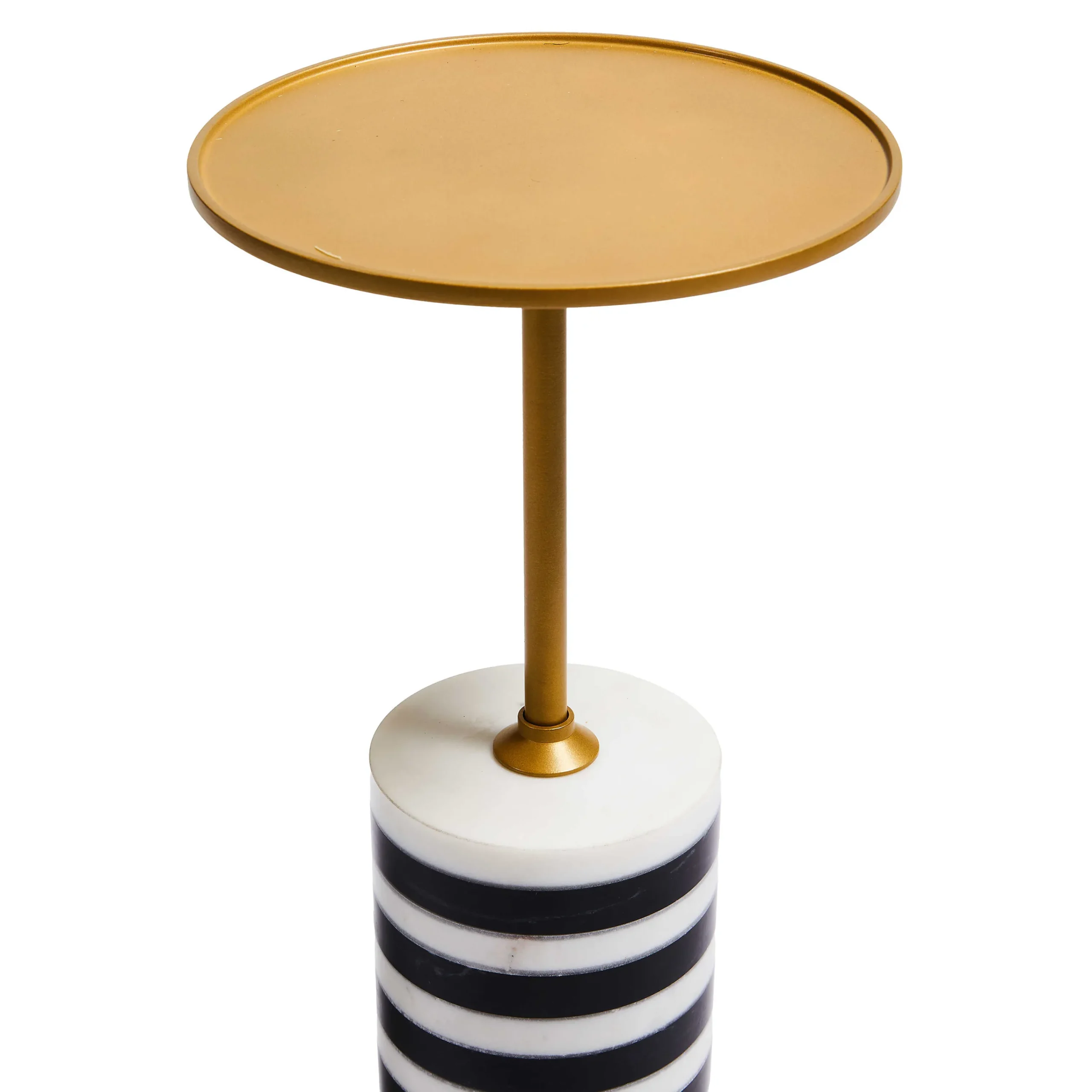 MacKenzie-Childs Priorities Round Stripe Side Table| Entryway Furniture|Living Room