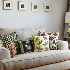 MacKenzie-Childs Puppy Dot Throw Pillow| Spring|Pillows, Throws, & Cushions