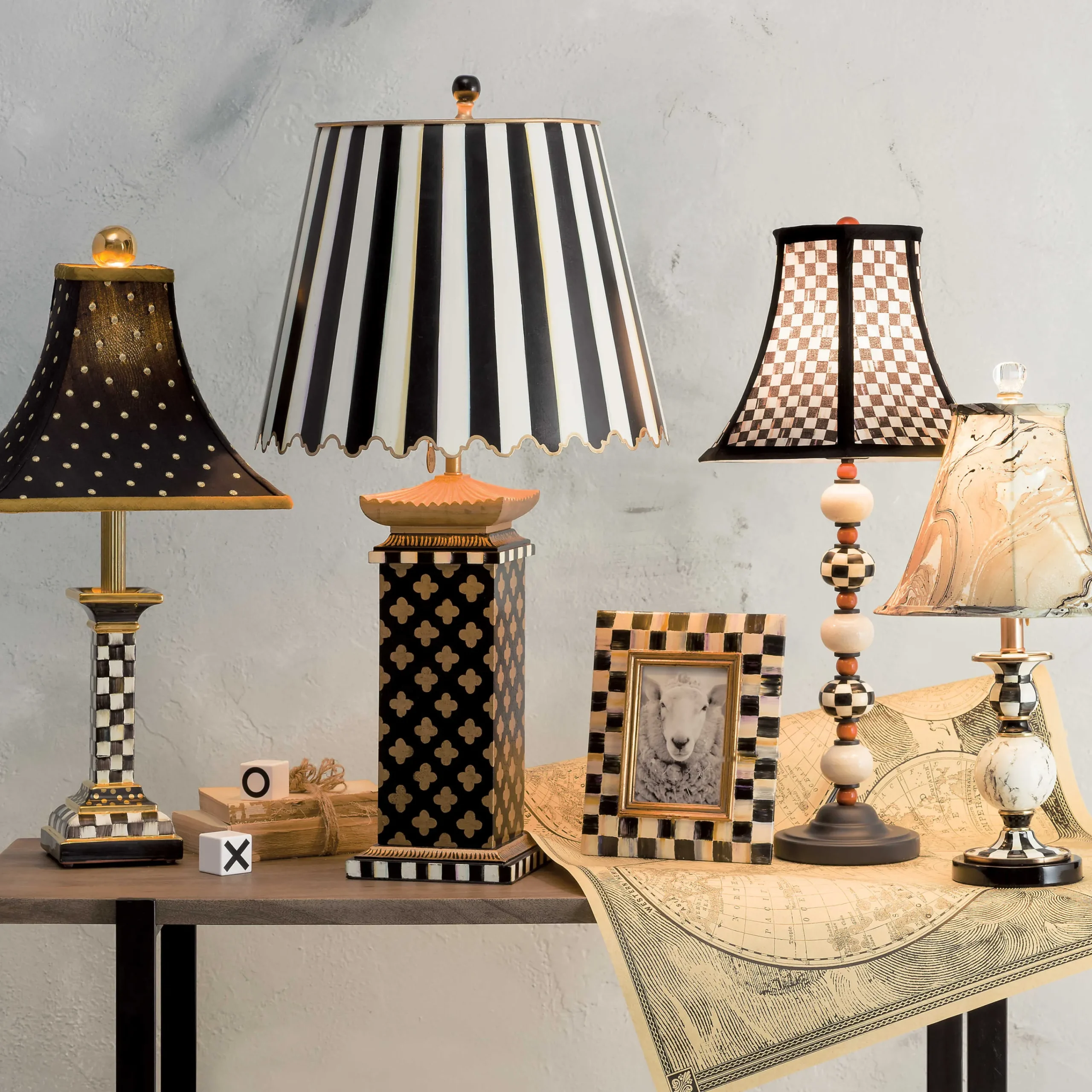 MacKenzie-Childs Quatrefoil Large Table Lamp| Room Accents|Lighting