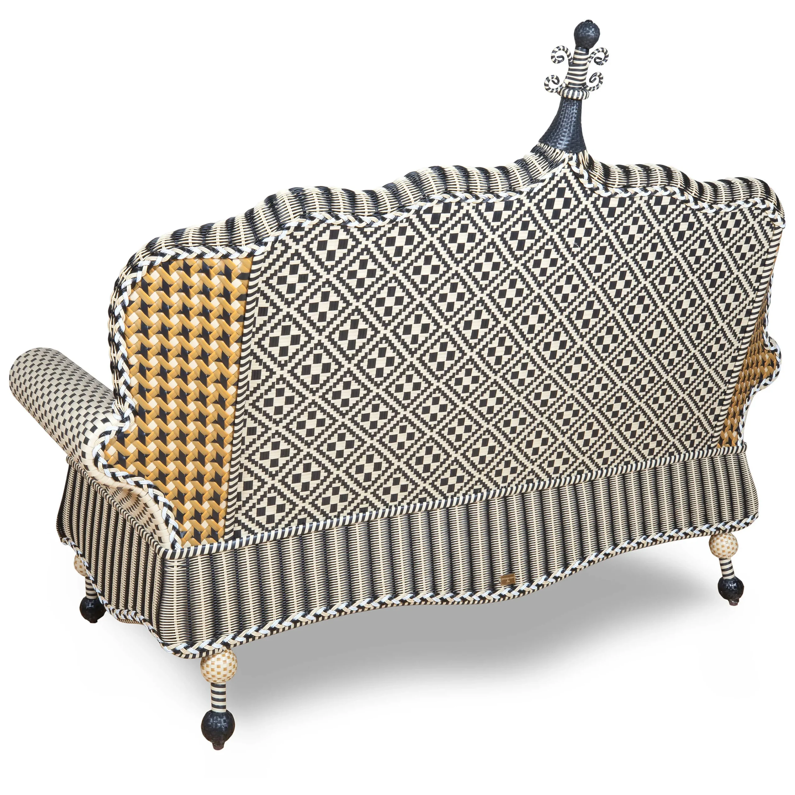 MacKenzie-Childs Queen Bee Courtyard Outdoor Loveseat| Outdoor