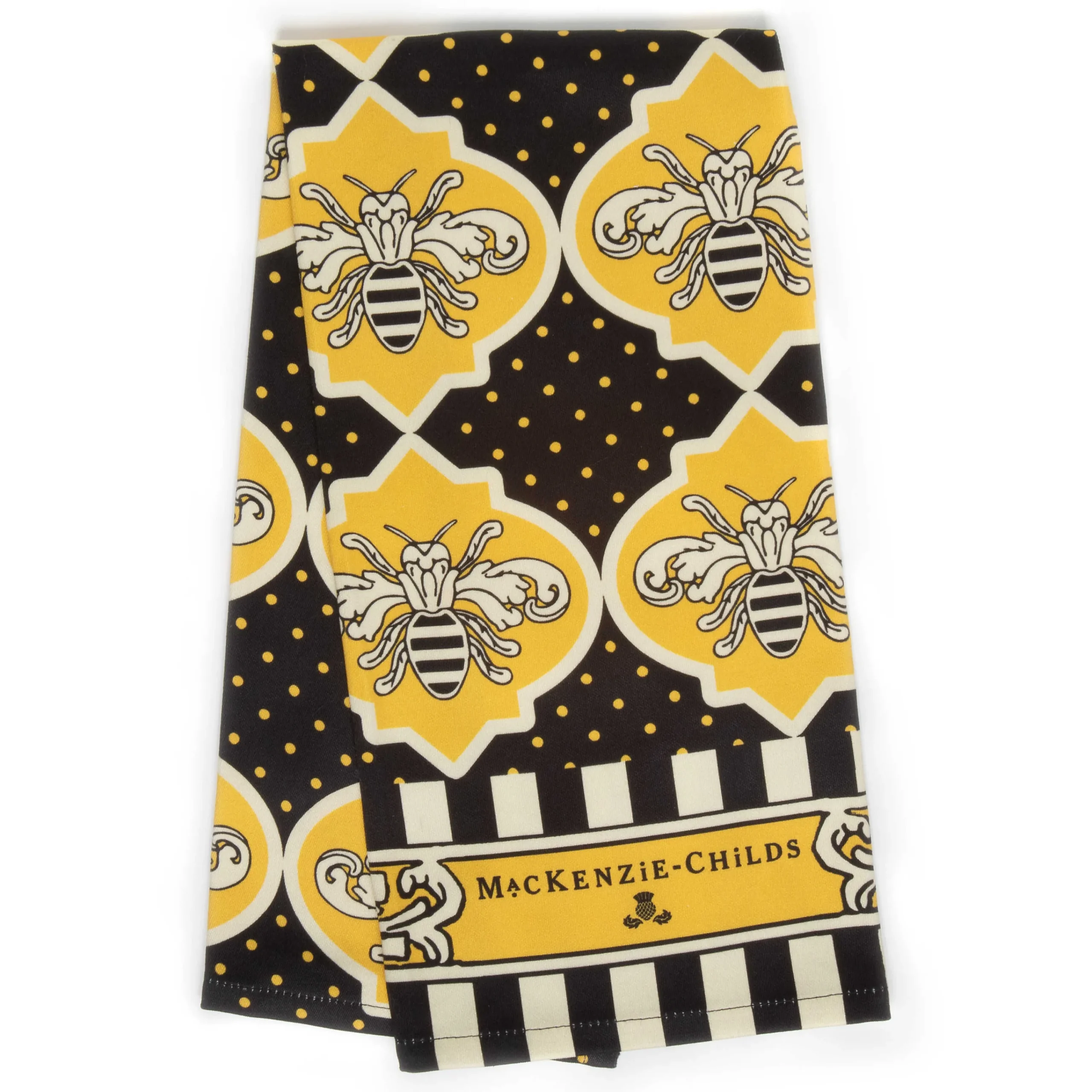 MacKenzie-Childs Queen Bee Dish Towel| Kitchen & Table Linens