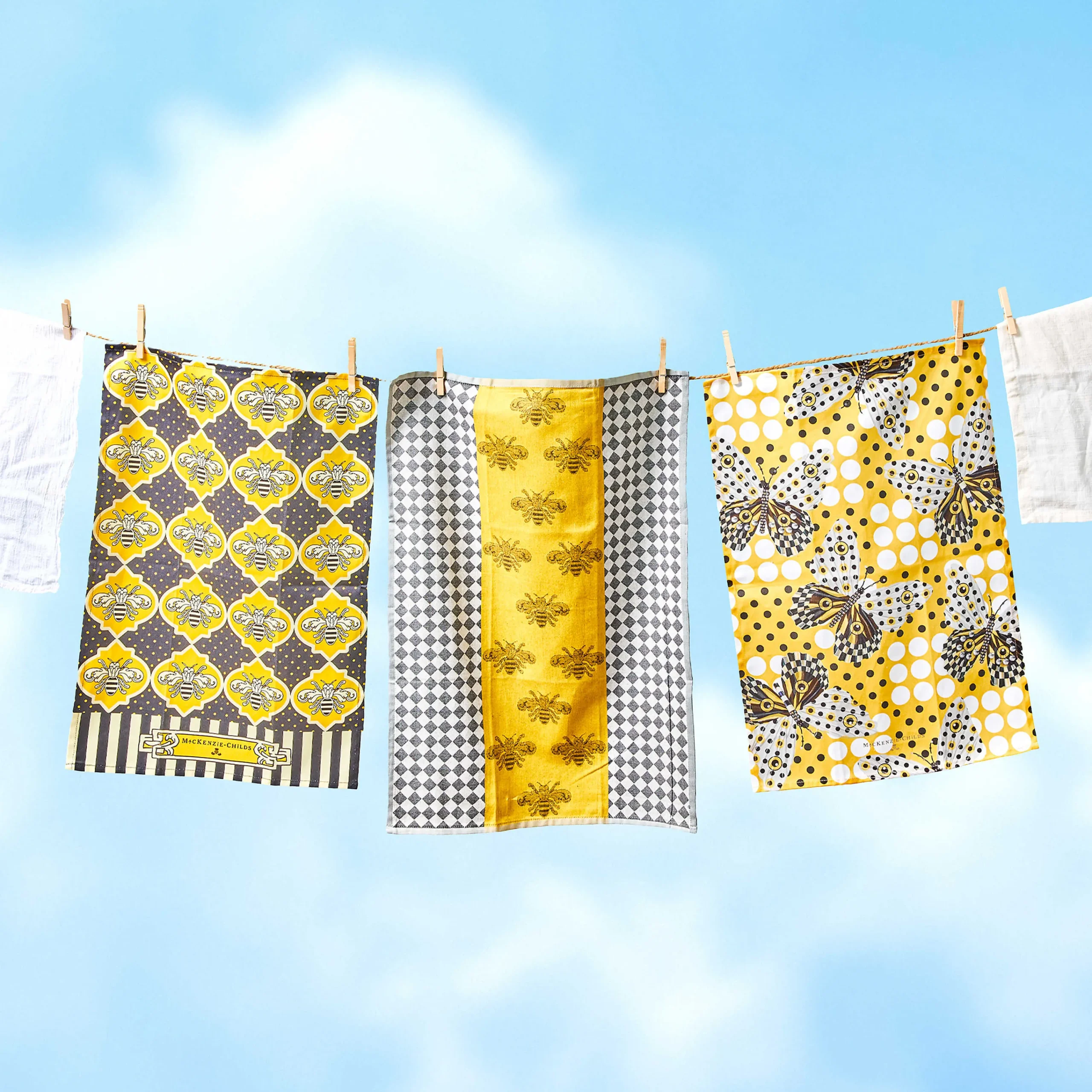 MacKenzie-Childs Queen Bee Dish Towel| Kitchen & Table Linens