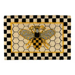 MacKenzie-Childs Queen Bee Entrance Mat| Outdoor|Rugs