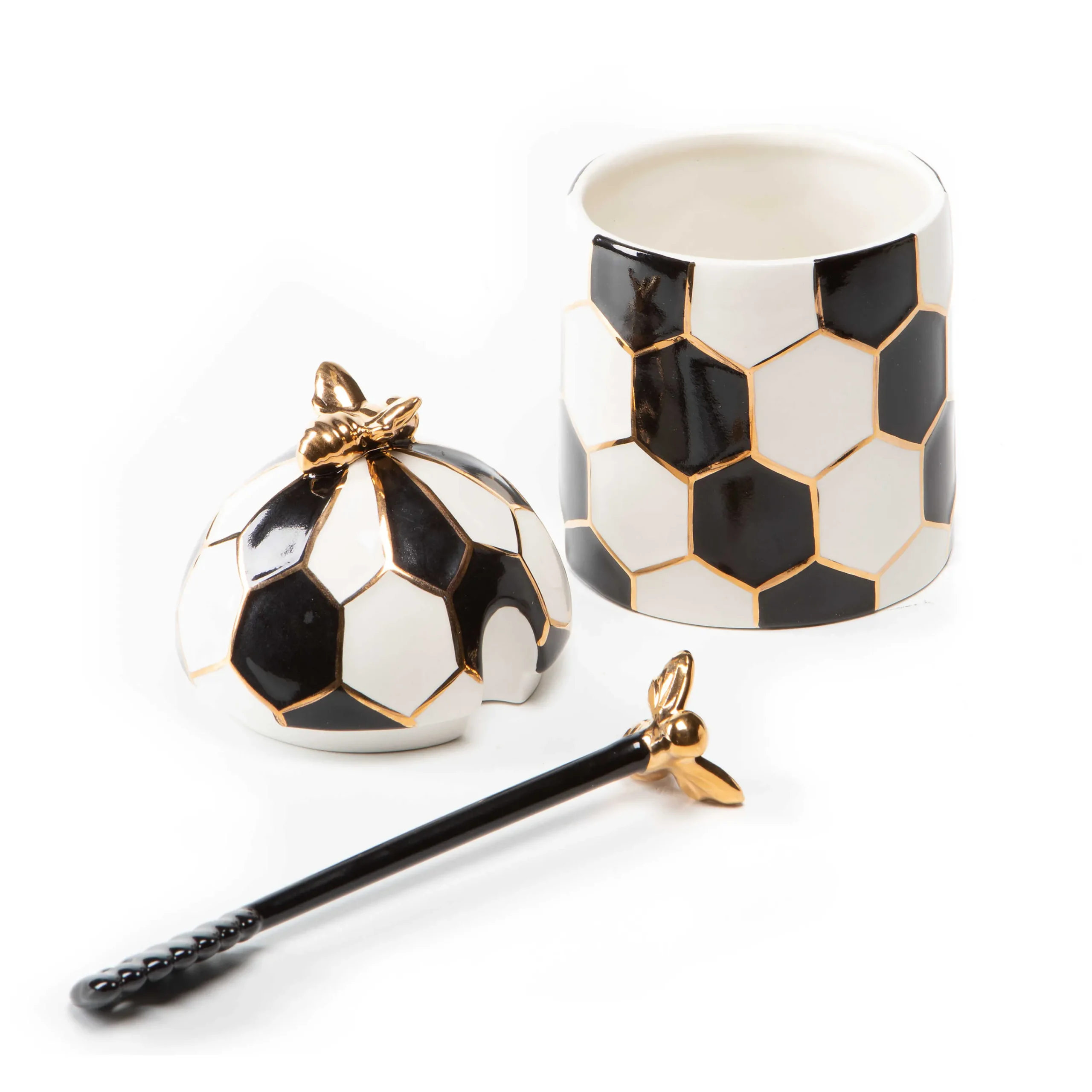 MacKenzie-Childs Queen Bee Honey Pot| Kitchen Storage & Organization|Serveware