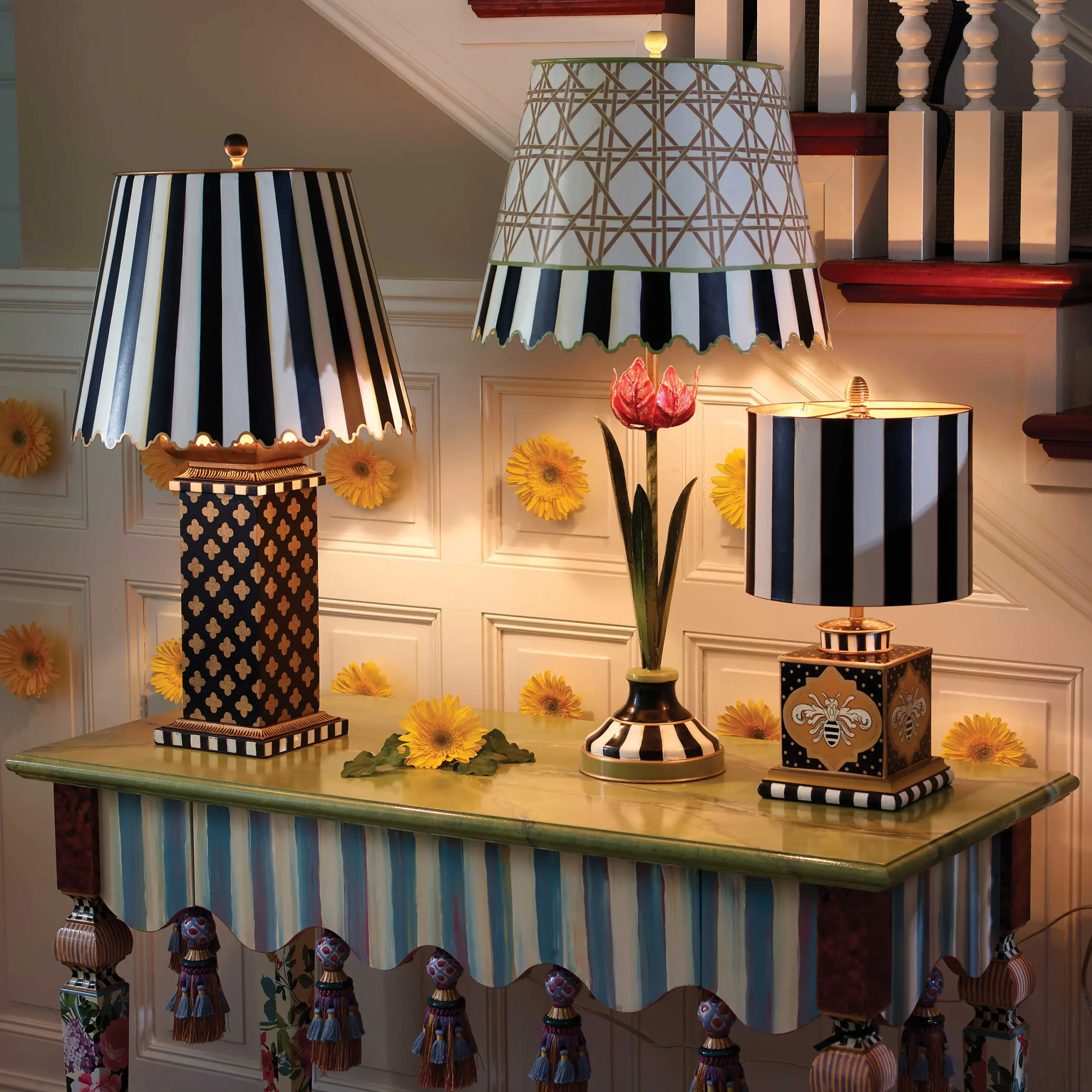 MacKenzie-Childs Queen Bee Lamp| Room Accents|Lighting