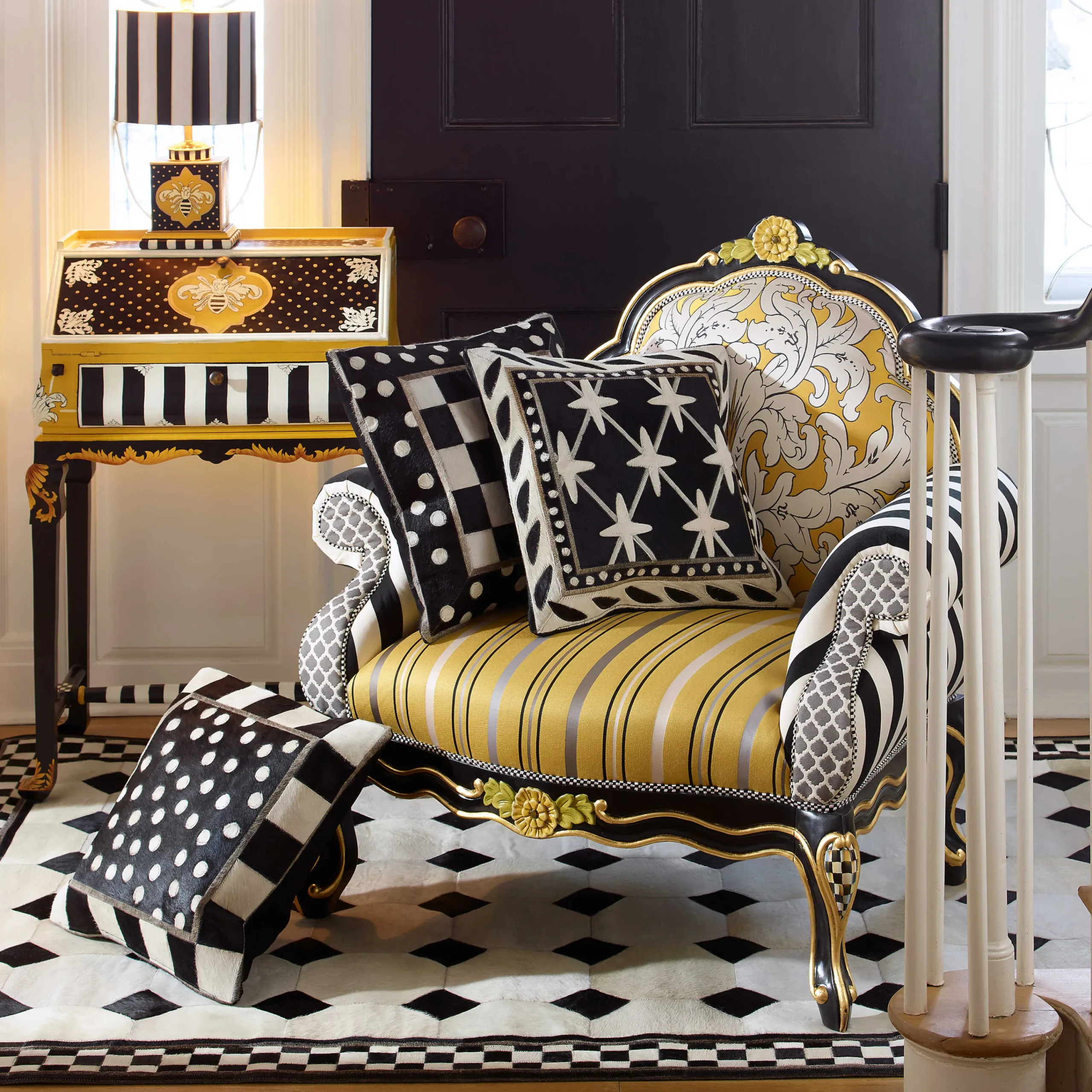 MacKenzie-Childs Queen Bee Lamp| Room Accents|Lighting