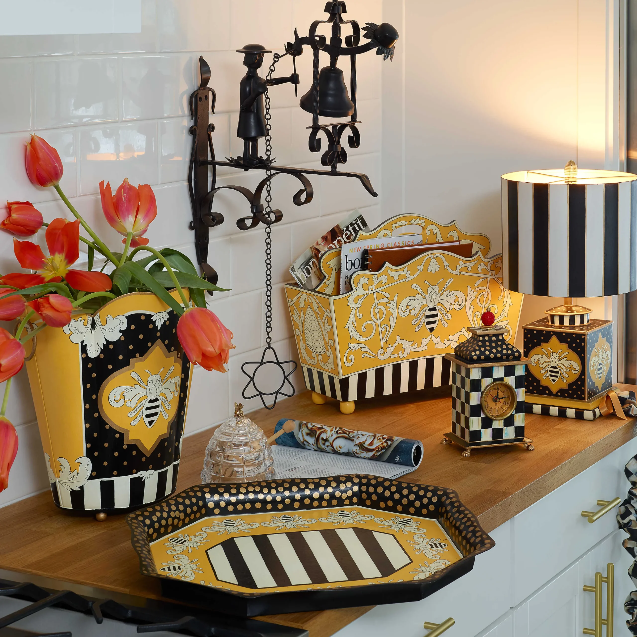 MacKenzie-Childs Queen Bee Lamp| Room Accents|Lighting