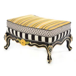 MacKenzie-Childs Queen Bee Ottoman| Living Room