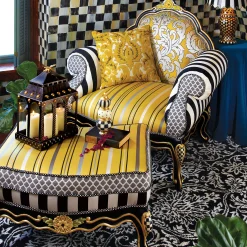 MacKenzie-Childs Queen Bee Ottoman| Living Room