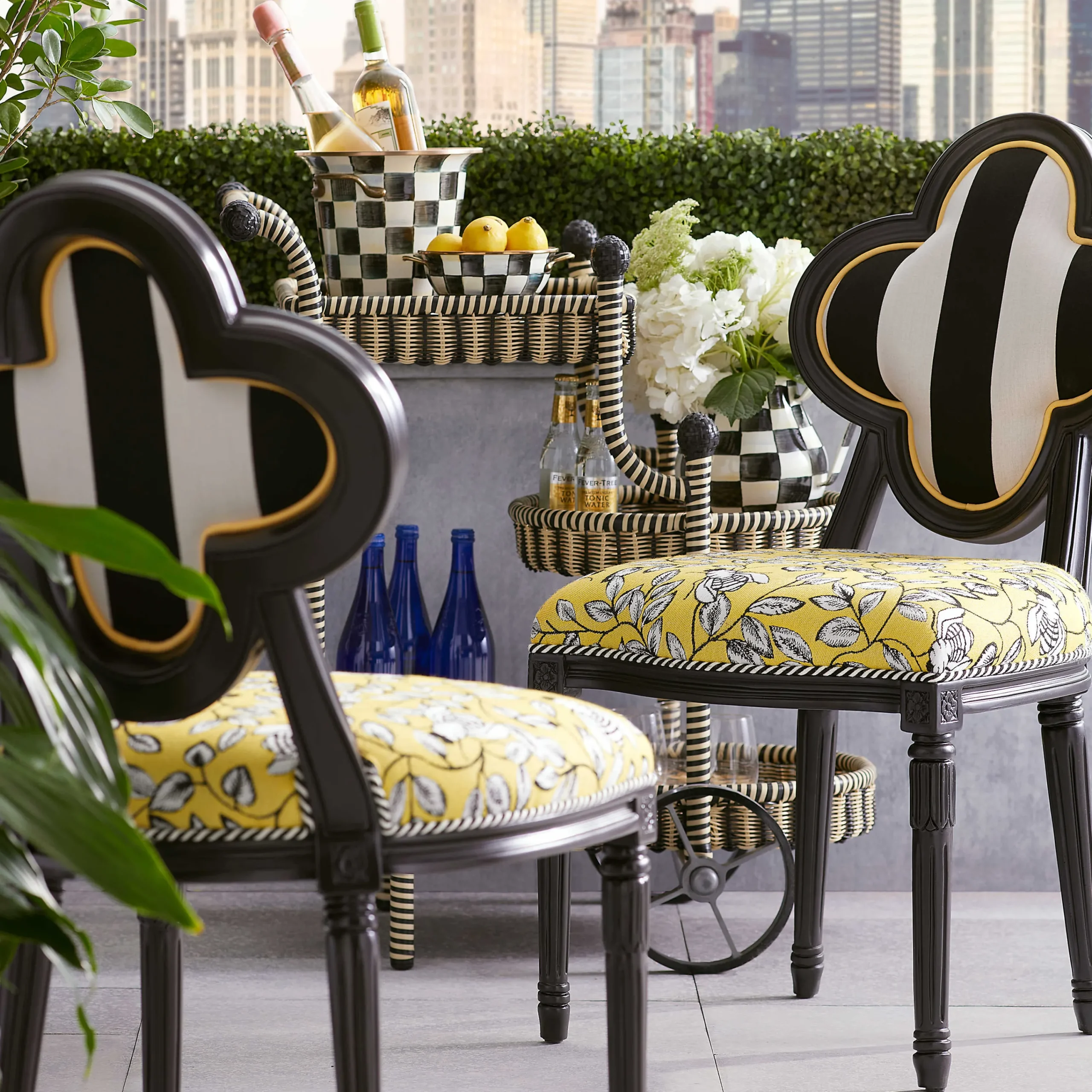 MacKenzie-Childs Queen Bee Outdoor Dining Chair| Outdoor|Spring