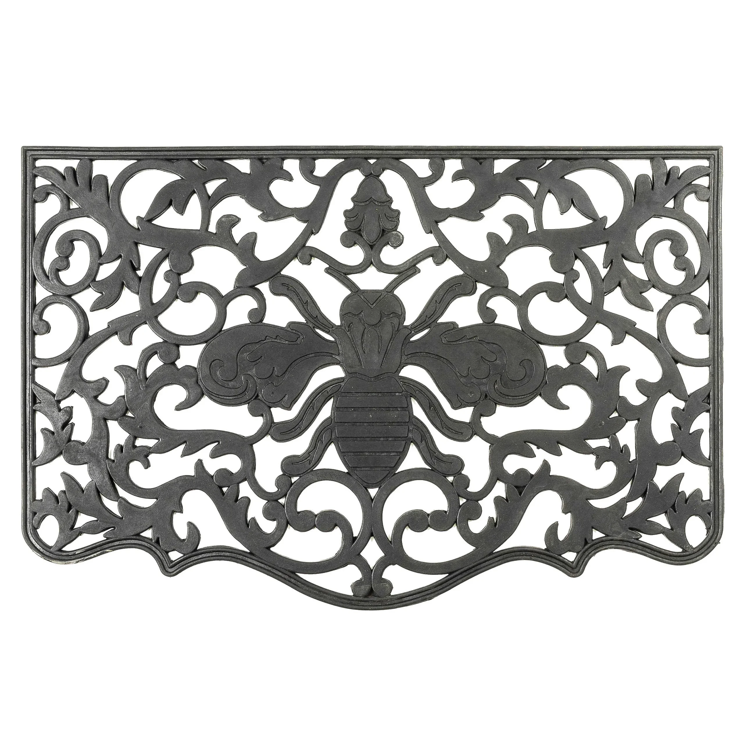 MacKenzie-Childs Queen Bee Rubber Door Mat| Spring|Outdoor