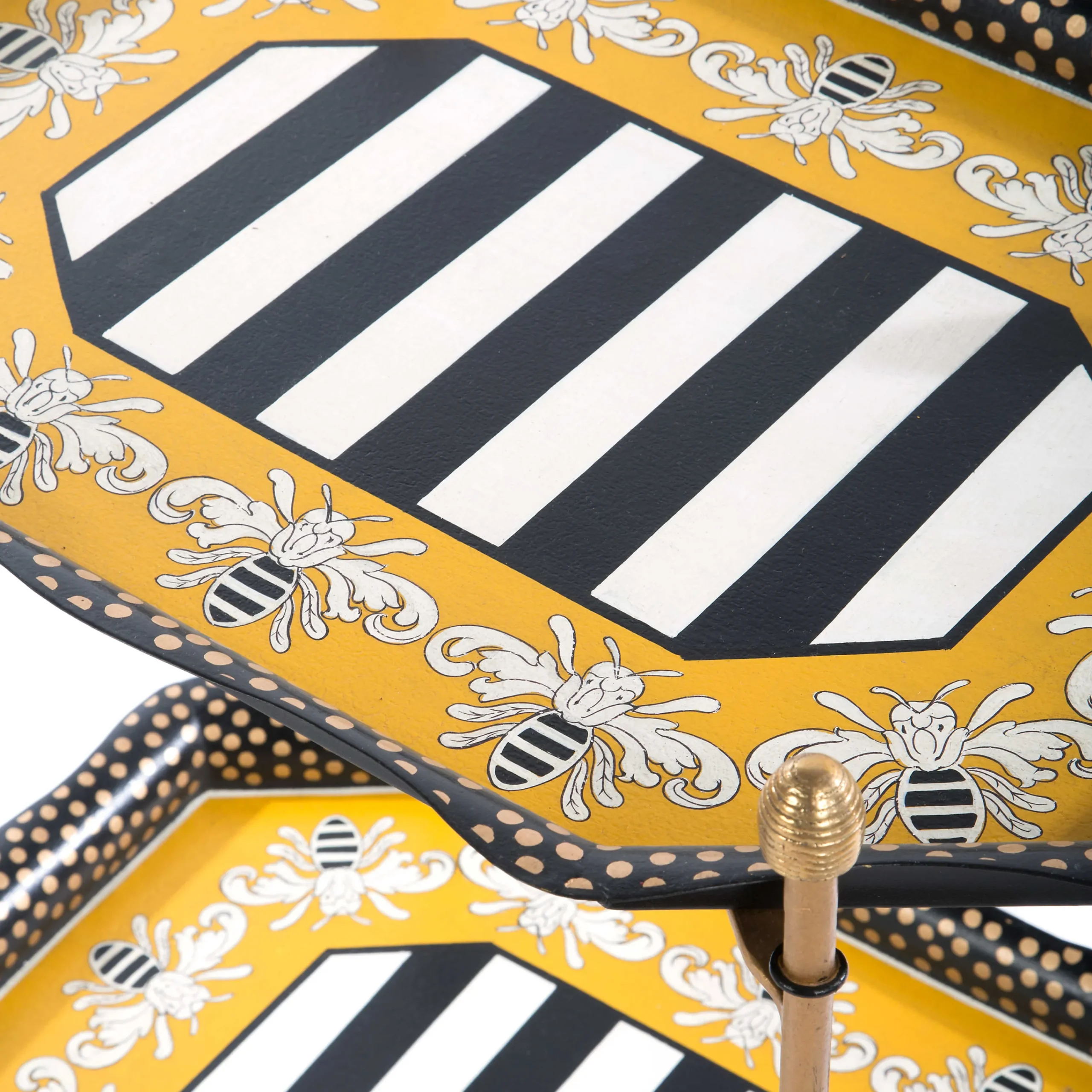 MacKenzie-Childs Queen Bee Tray Table| Room Accents|Bar Entertaining