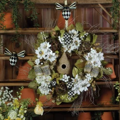 MacKenzie-Childs Queen Bee Wreath Hanger| Spring|Outdoor