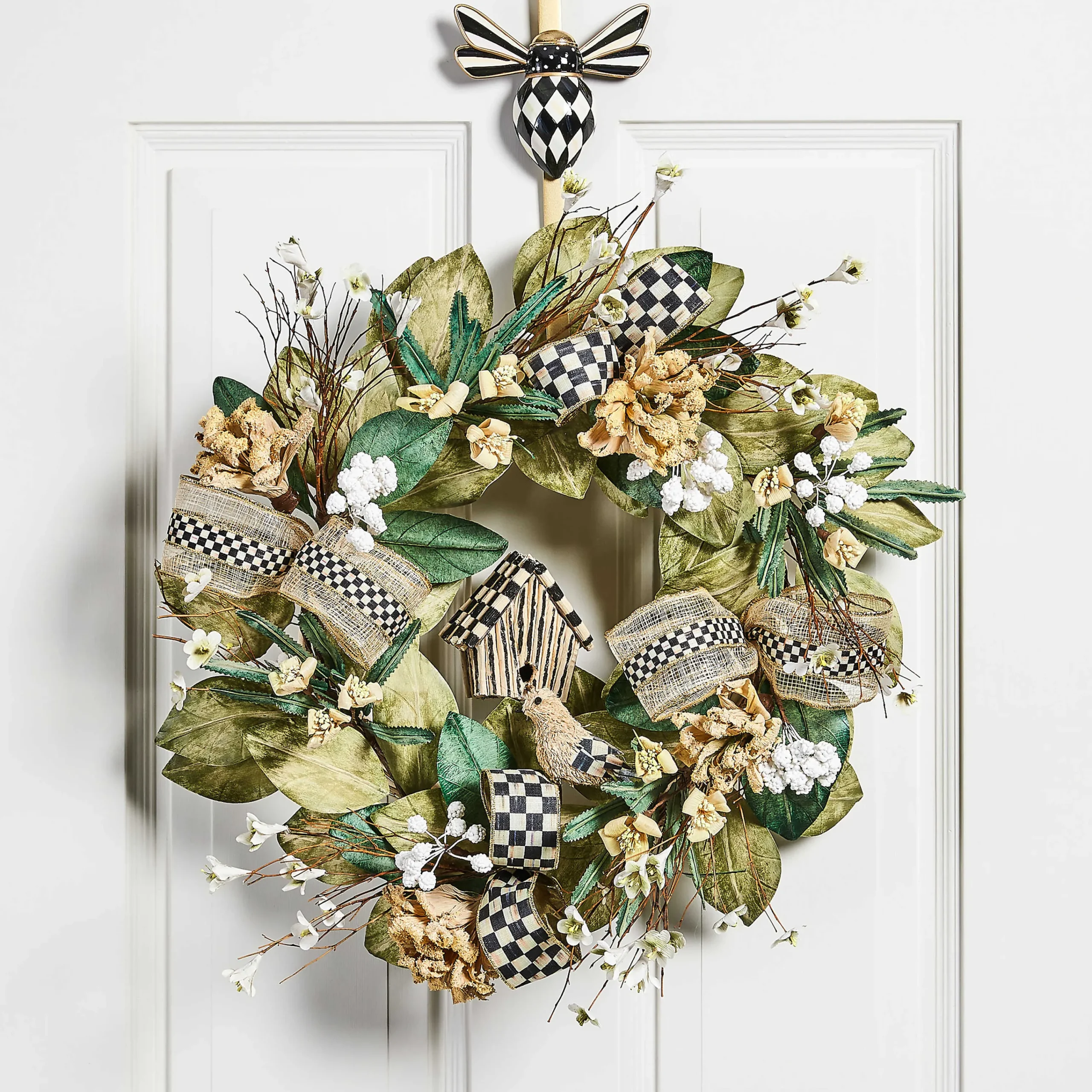 MacKenzie-Childs Queen Bee Wreath Hanger| Spring|Outdoor