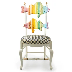 MacKenzie-Childs Rainbow Fish Chair| Dining Room & Kitchen
