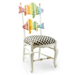 MacKenzie-Childs Rainbow Fish Chair| Dining Room & Kitchen