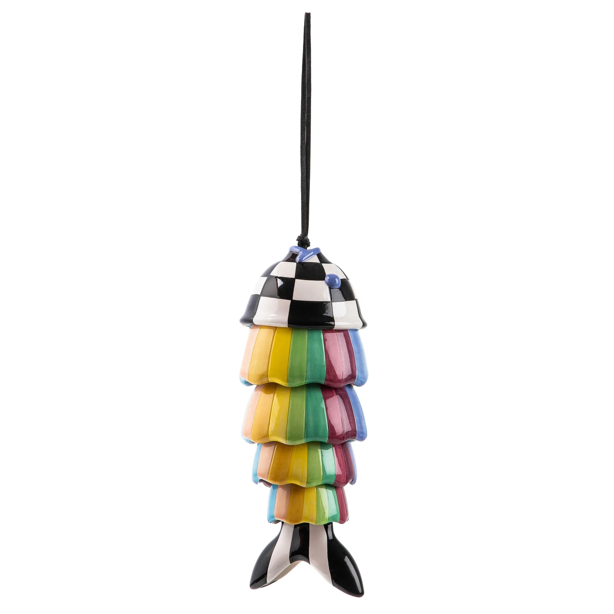 MacKenzie-Childs Rainbow Fish Wind Chime| Spring|Outdoor