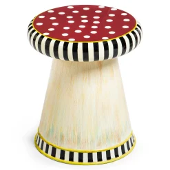 MacKenzie-Childs Red Small Outdoor Toadstool| Outdoor|Spring