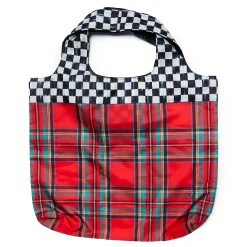 MacKenzie-Childs Red Tartan To Go Tote| Accessories