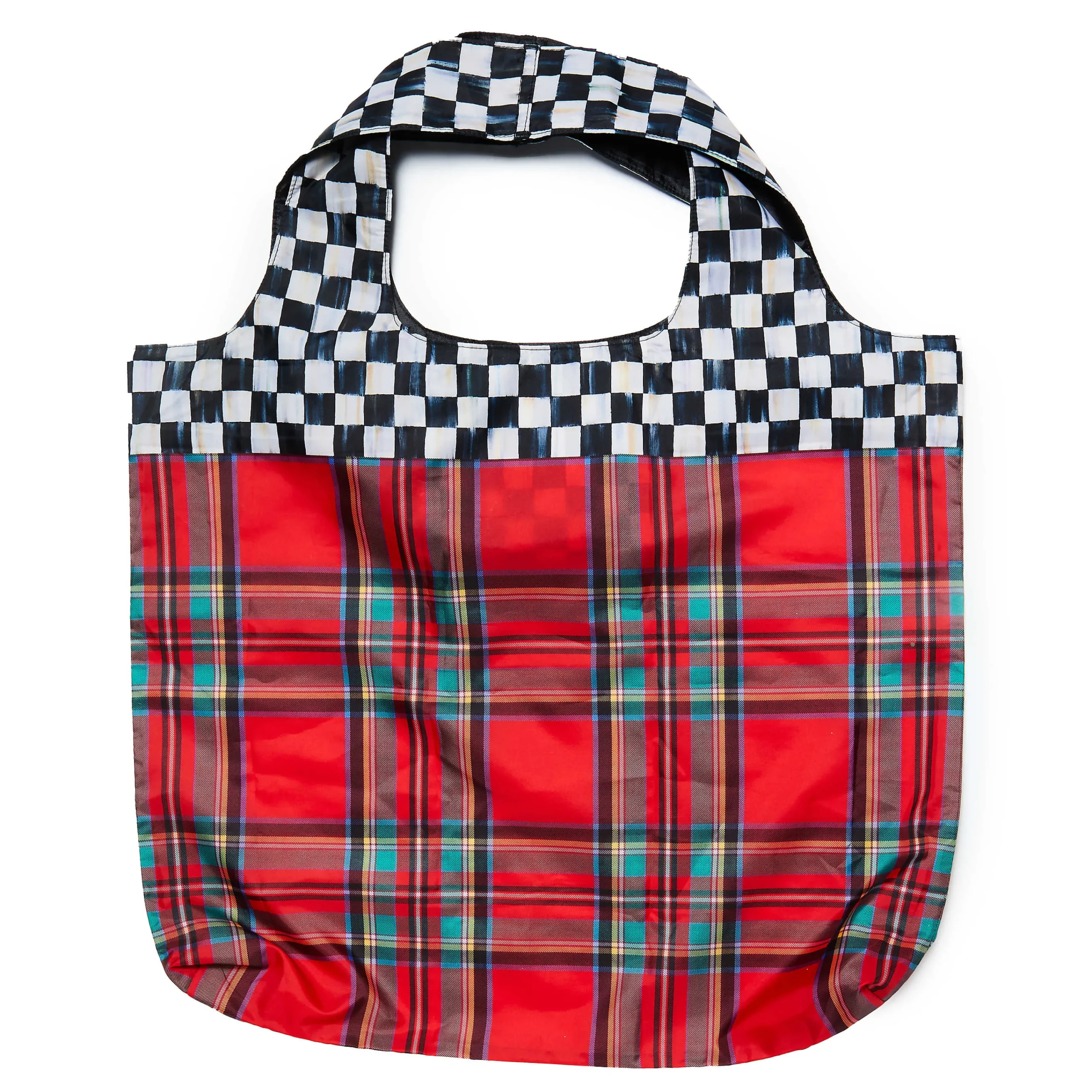 MacKenzie-Childs Red Tartan To Go Tote| Accessories
