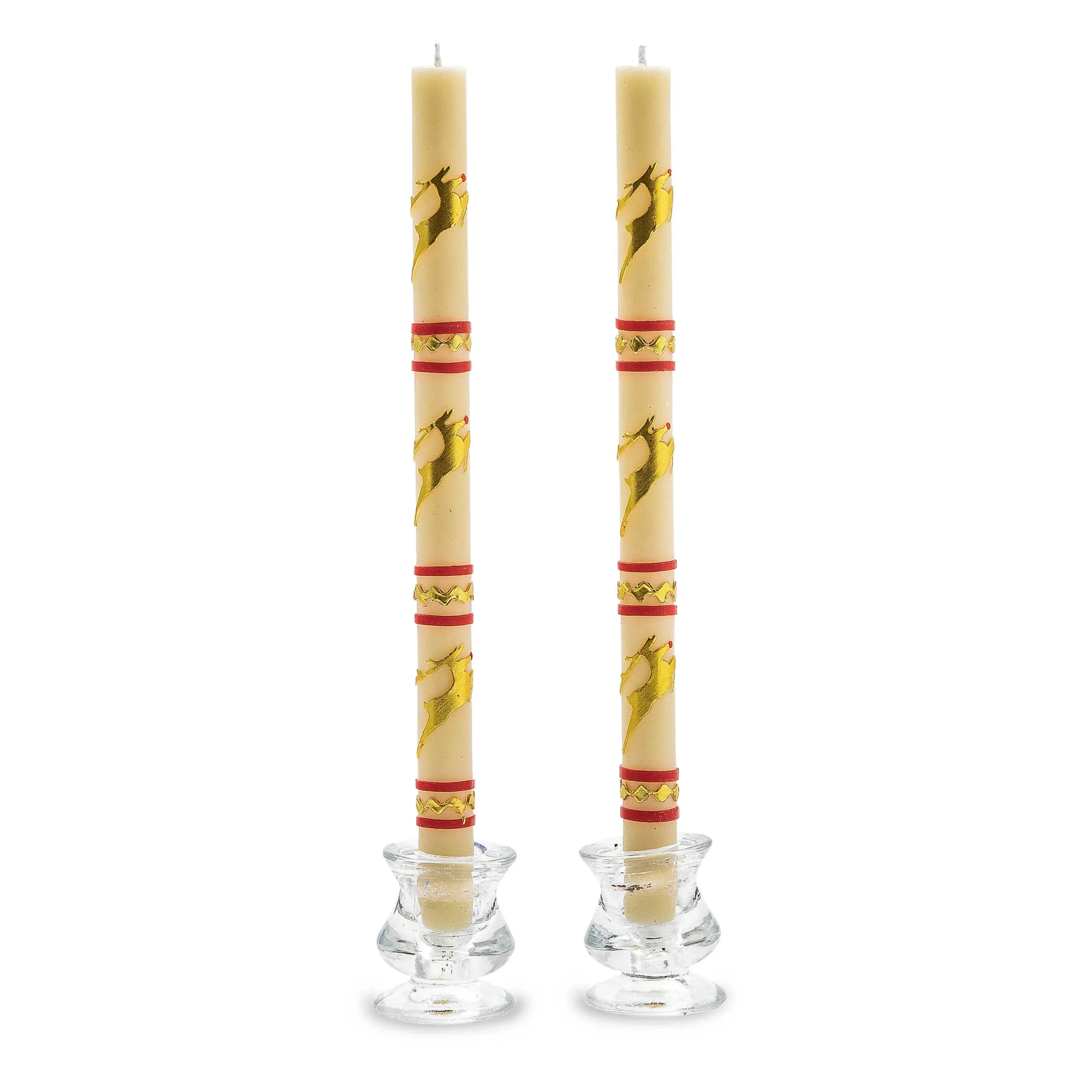 MacKenzie-Childs Reindeer Dinner Candles, Set of 2| Holiday|Candles & Fragrances