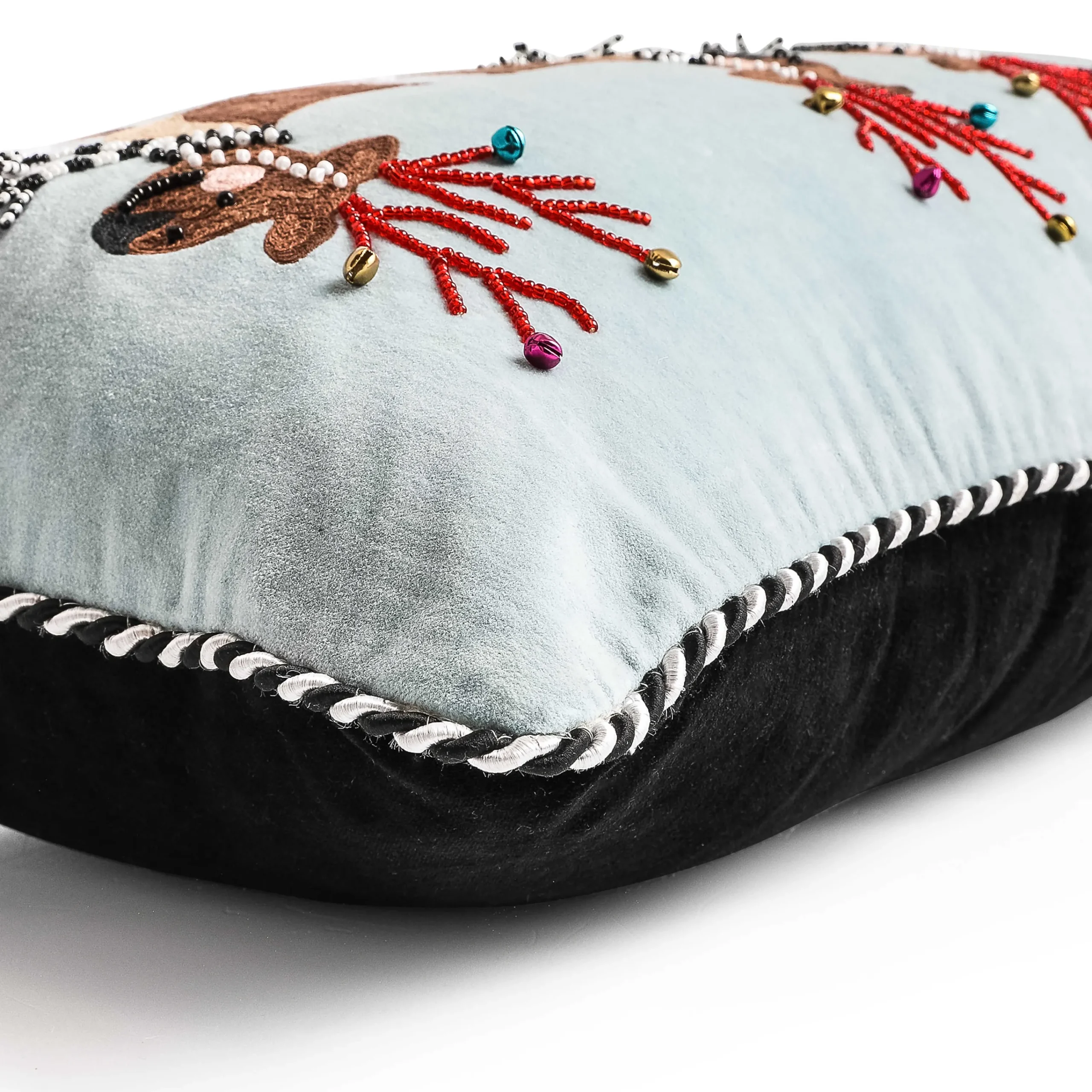 MacKenzie-Childs Reindeer Lumbar Pillow| Holiday|Pillows, Throws, & Cushions