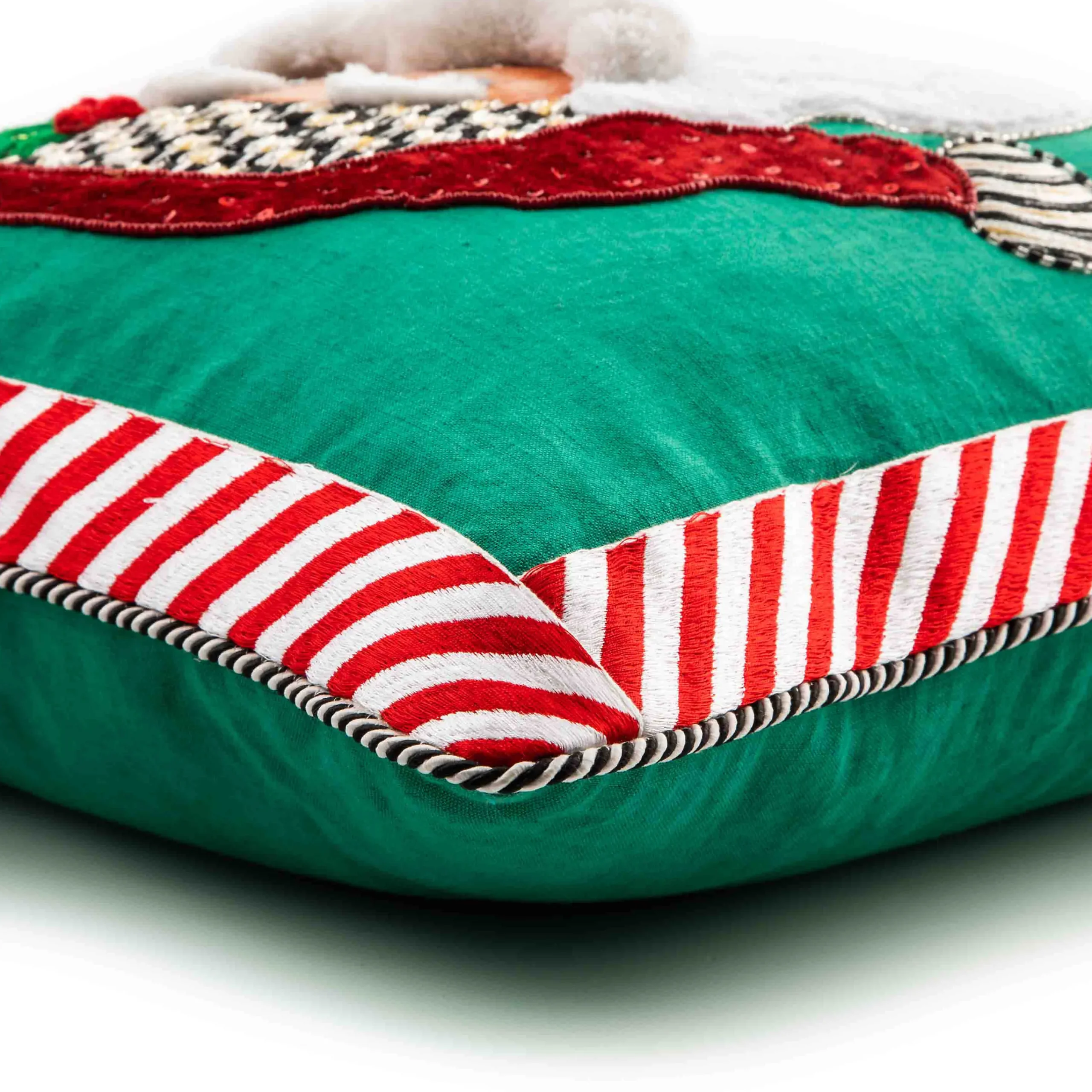 MacKenzie-Childs Retro Santa Throw Pillow| Holiday|Pillows, Throws, & Cushions