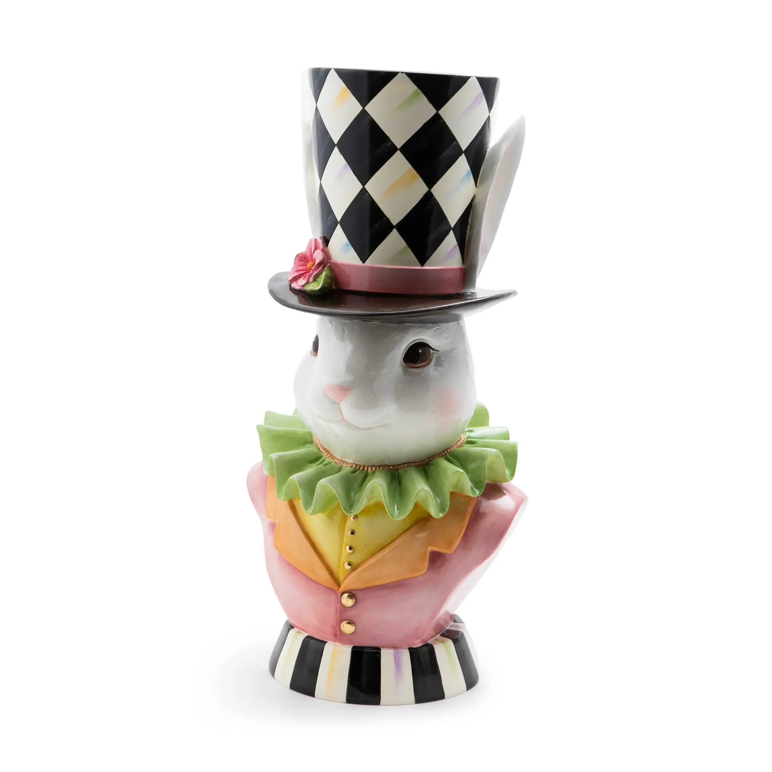 MacKenzie-Childs Rose Rabbit Planter| Easter|Spring