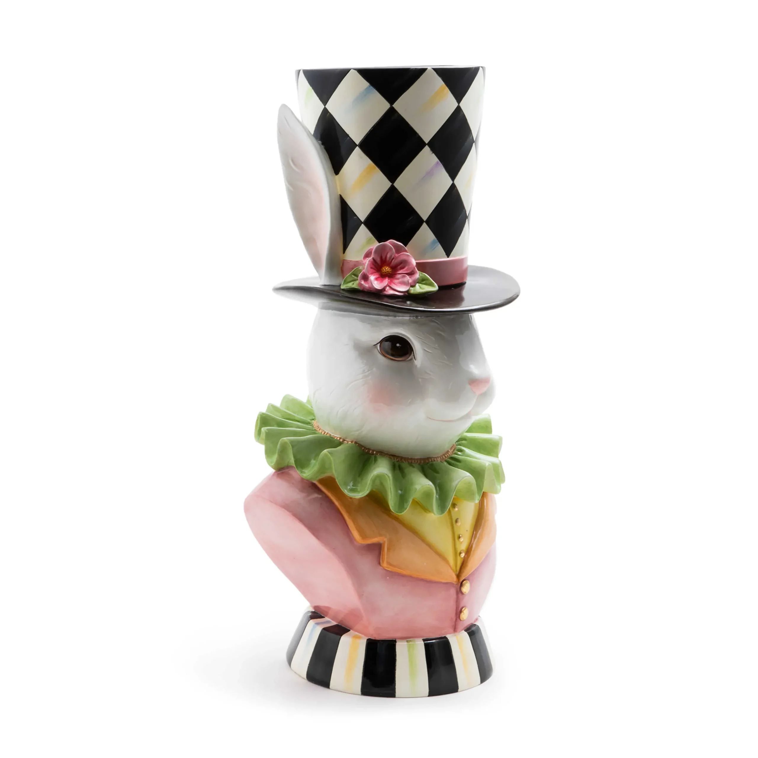 MacKenzie-Childs Rose Rabbit Planter| Easter|Spring
