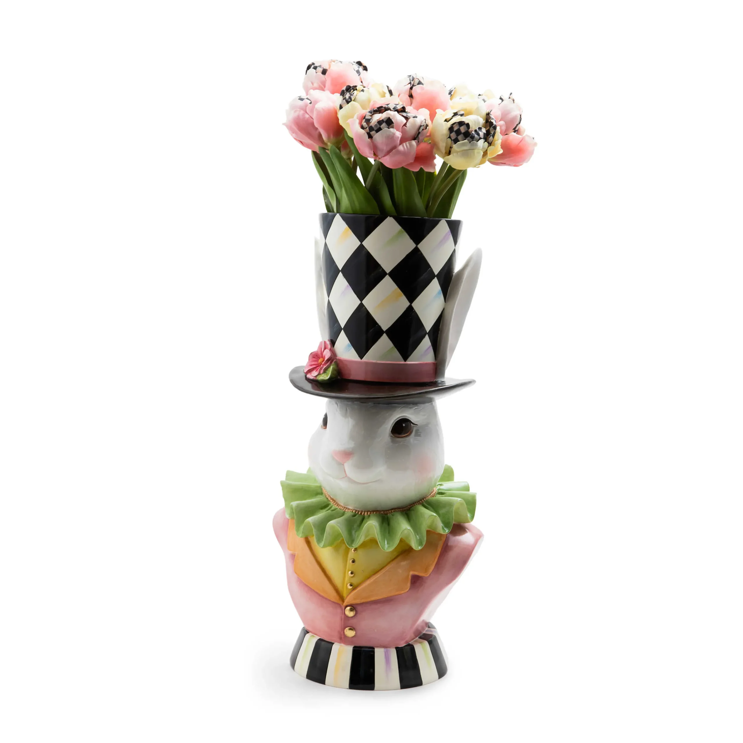 MacKenzie-Childs Rose Rabbit Planter| Easter|Spring