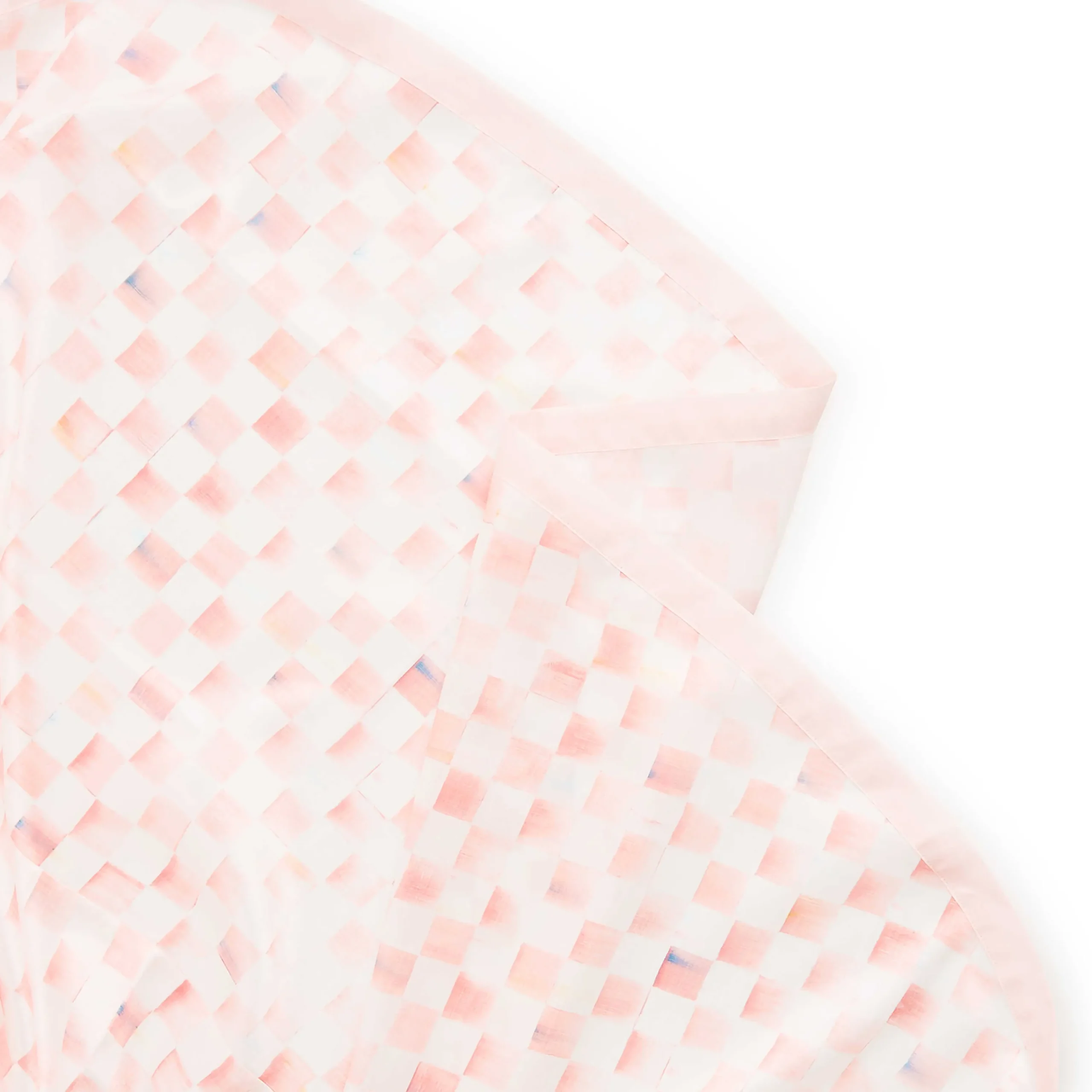 MacKenzie-Childs Rosy Check 90 Round Table Topper| Kitchen & Table Linens