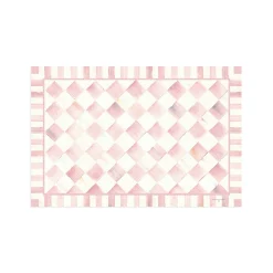 MacKenzie-Childs Rosy Check 2' x 3' Floor Mat| Rugs